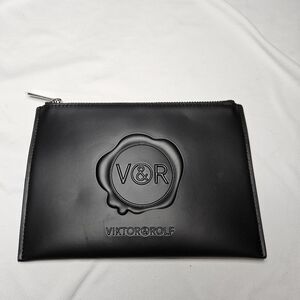 Viktor & Rolf Matte Black Cosmetic Bag
